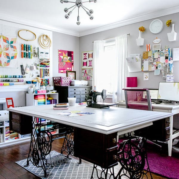Sewing Room Ideas Functional And Pretty To Boost Productivity ⋆ Hello
