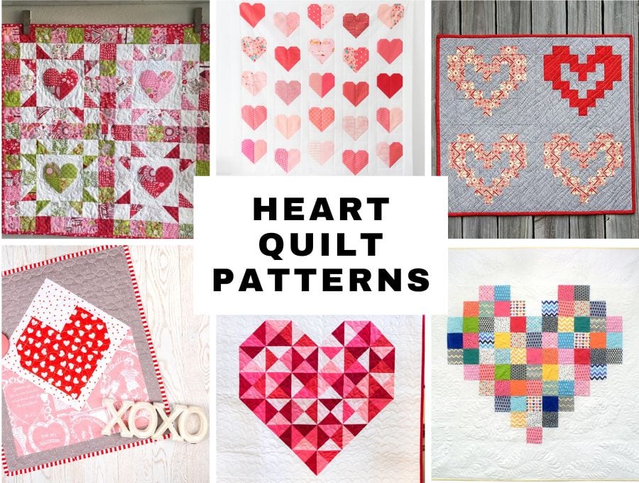 21+ Free Heart Quilt Patterns And Heart Quilt Blocks ⋆ Hello Sewing