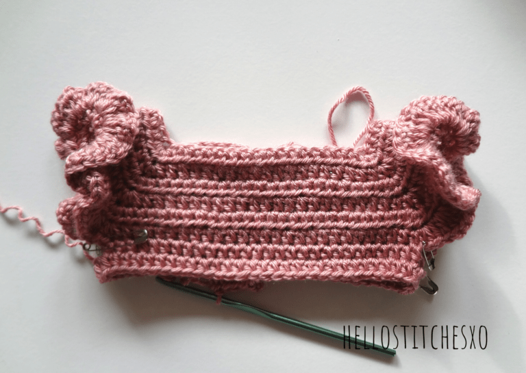 How to attach fabric to crochet baby dress Free pattern