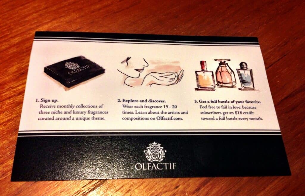 November Olfactif Fragrance Subscription Box Review Leather Hello