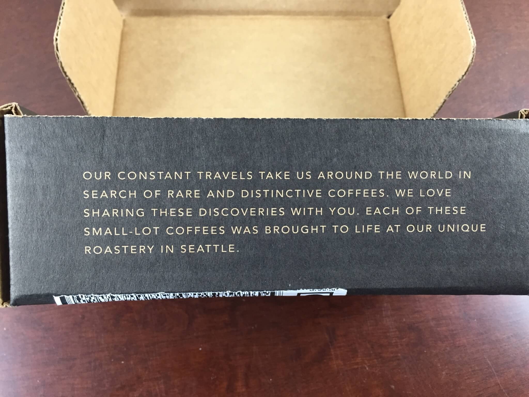 Starbucks Reserve Coffee Subscription Box May 2015 Review Hello