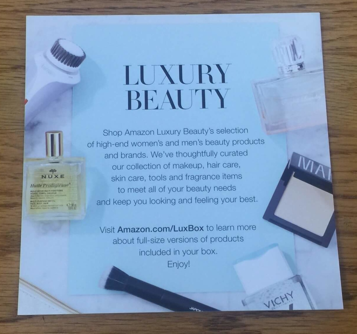 Amazon Luxury Beauty Box Review April 2016 Hello Subscription