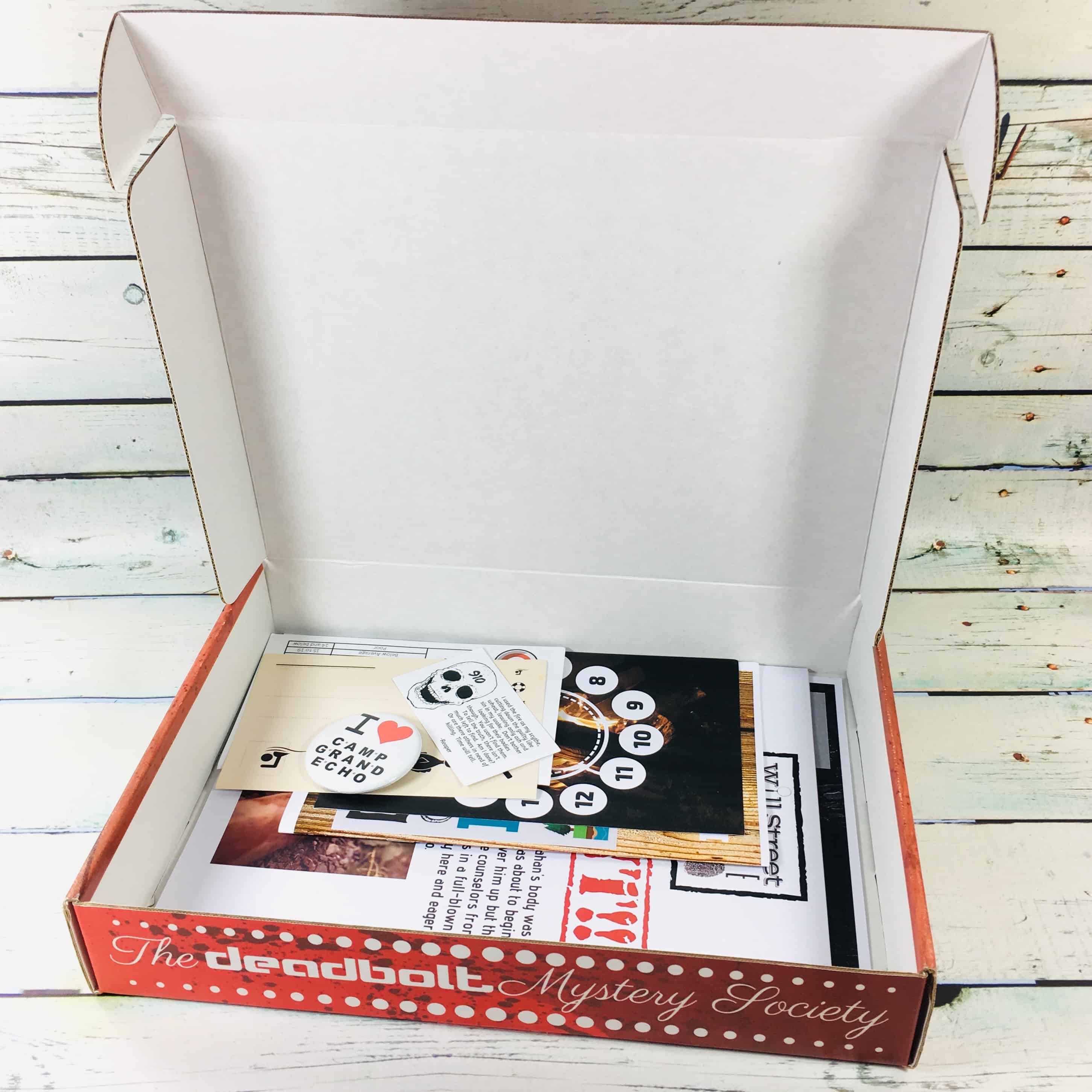 The Deadbolt Mystery Society October 2018 Review Hello Subscription