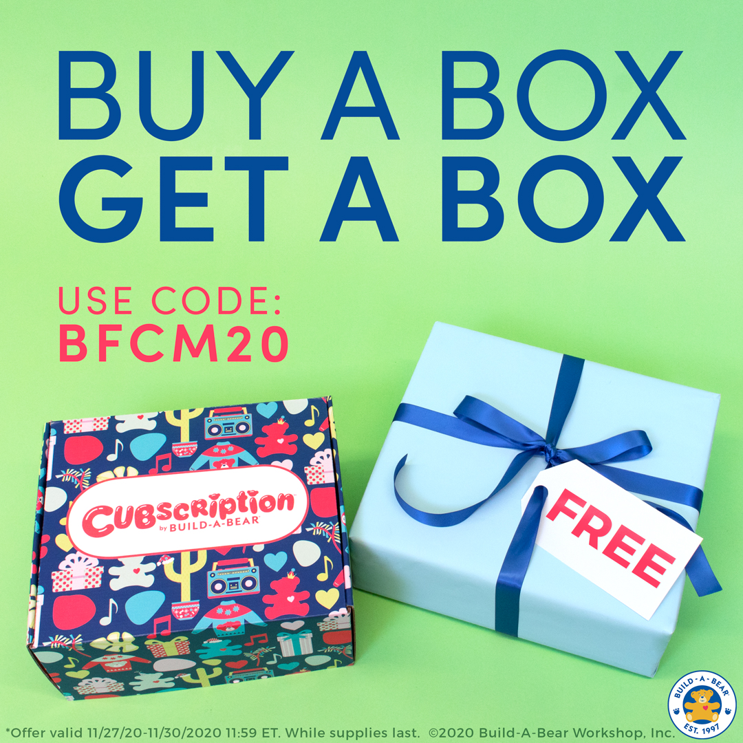 Cubscription Box by BuildABear Black Friday Deal FREE