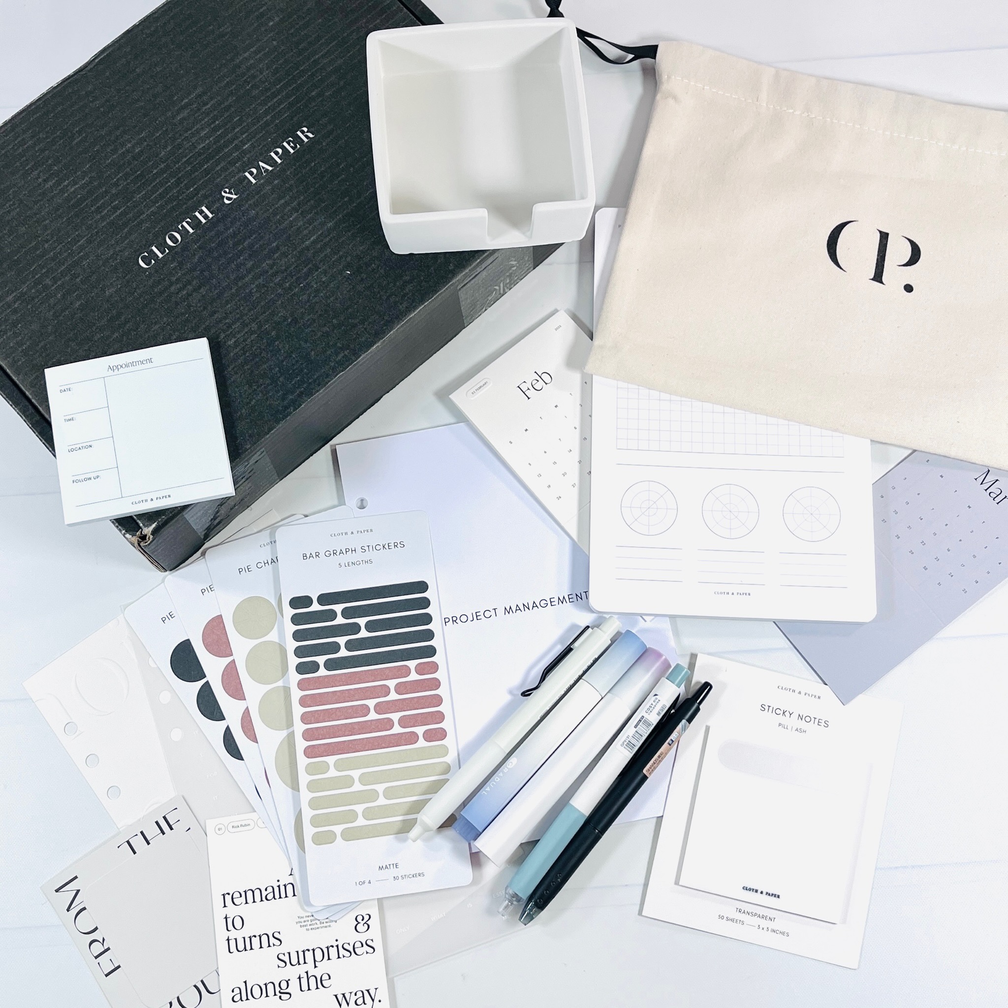 CLOTH & PAPER January 2023 Review Project Management! Hello Subscription