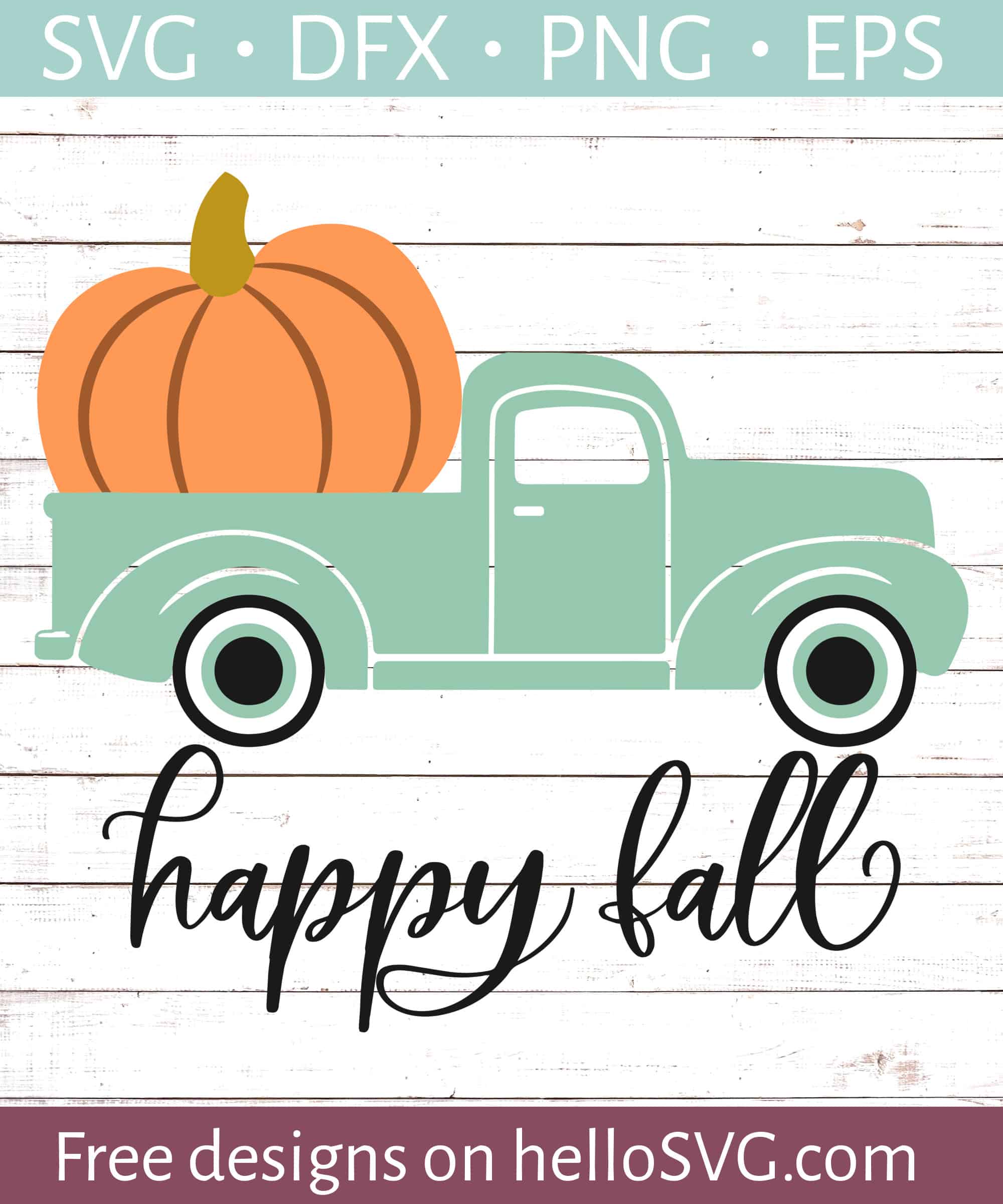 Fall Truck Svg