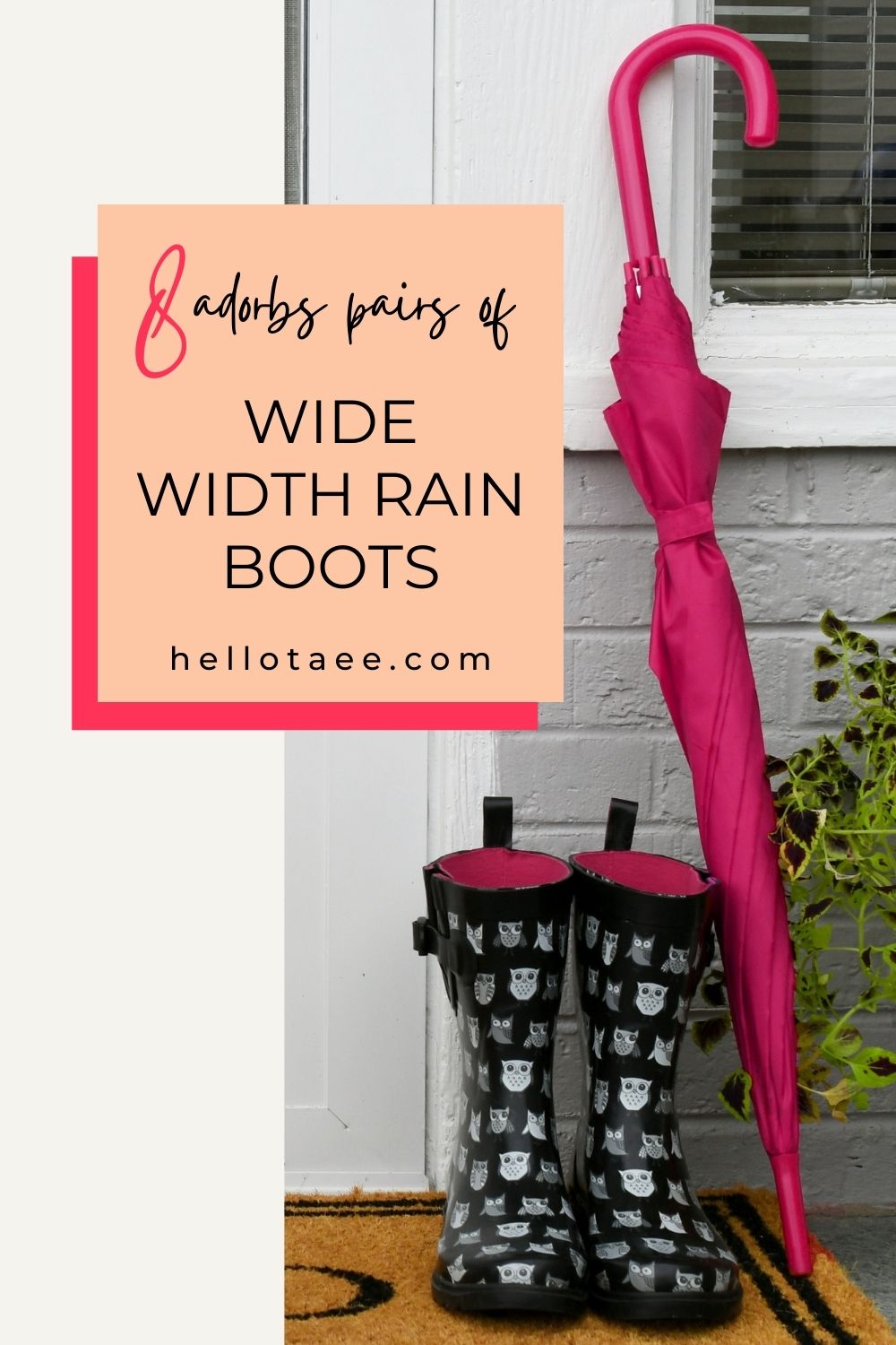 Keep Dry With These 10 Wide Width Rain Boot Styles Hello, Taee