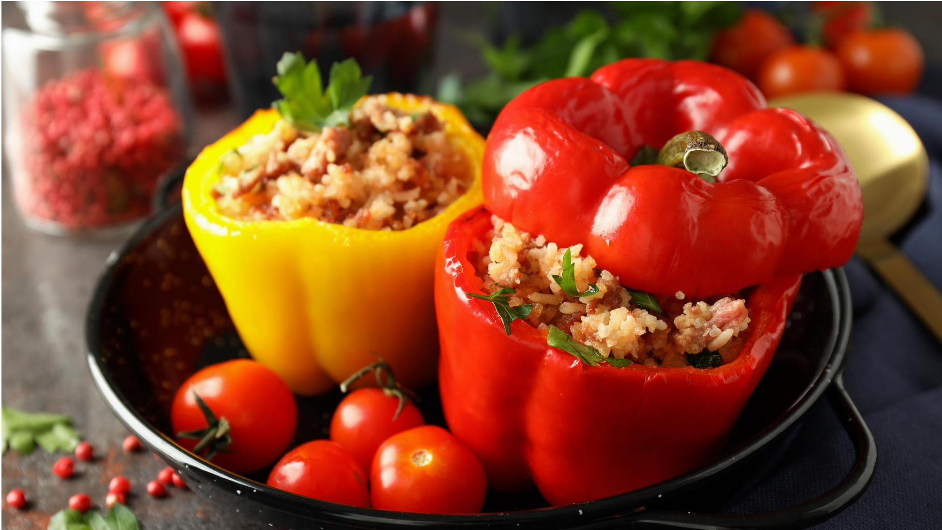 Gefüllte Paprikas. 100 vegan Super lecker HelloVegan.de