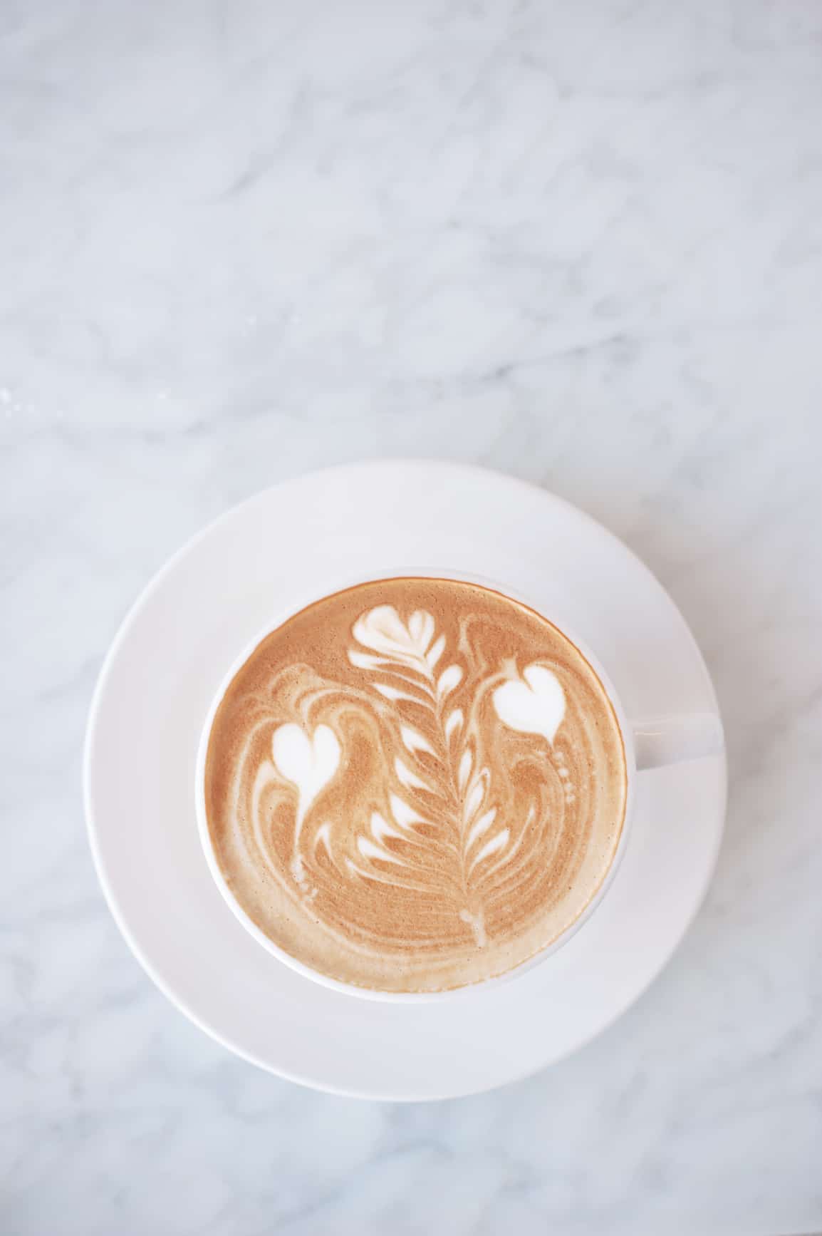 flat white coffee Hello Veggie