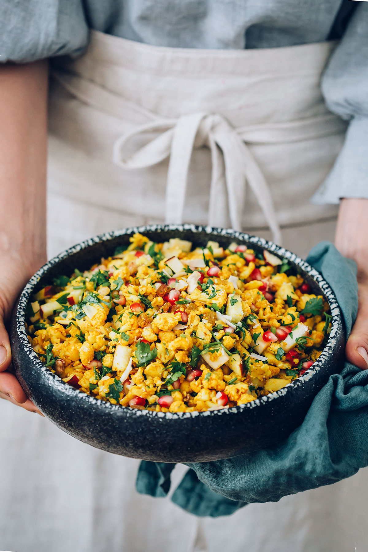Warm Curried Cauliflower Rice with Coconut Milk Hello Veggie
