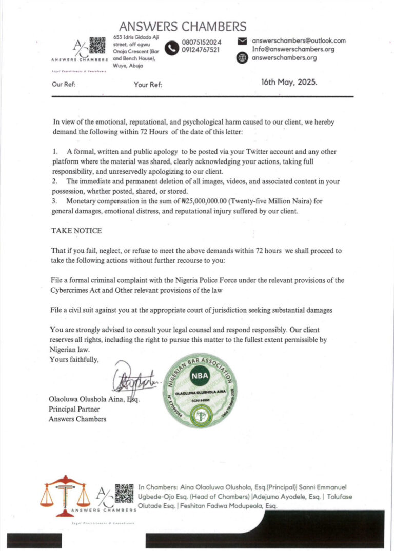 Sephy Files ₦25 Million Lawsuit Against Ada of London for Alleged Sɛ.xtapɛ Leak Hellovybes