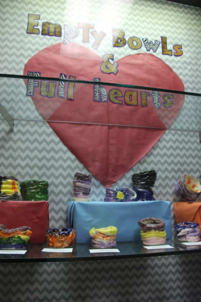 Cooper Students Preparing Bowls for Hunger Initiative Hello Woodlands