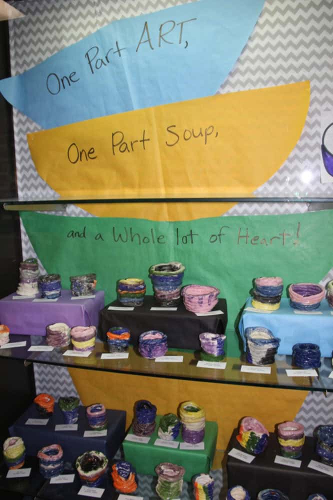 Cooper Students Preparing Bowls for Hunger Initiative Hello Woodlands