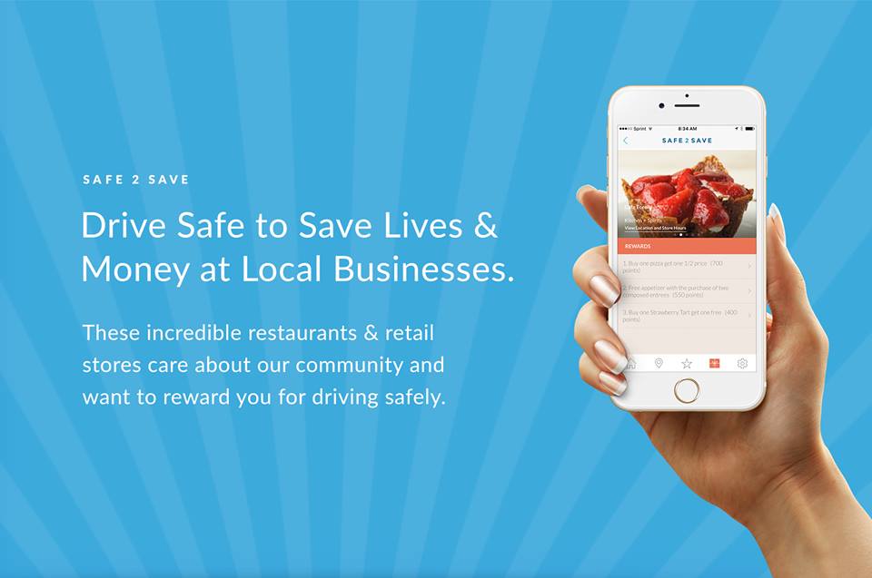 SAFE 2 SAVE App Rewarding Safe Driving Hello Woodlands