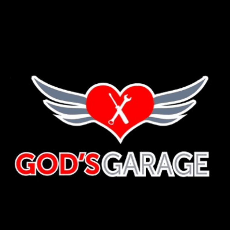 God's Garage Logo Hello Woodlands
