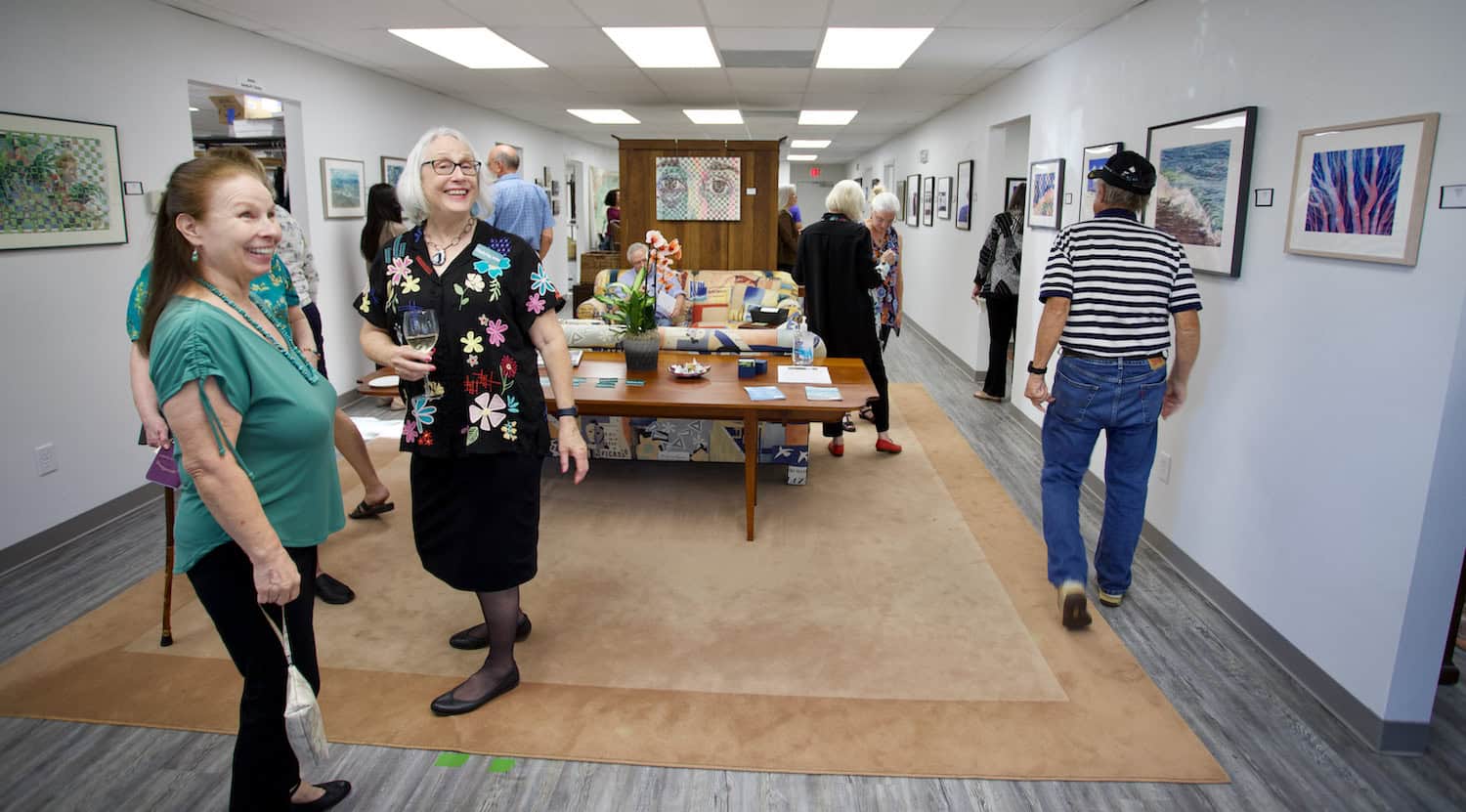 “Inspired by Nature Watercolor and Paper Weaving” Show now on display