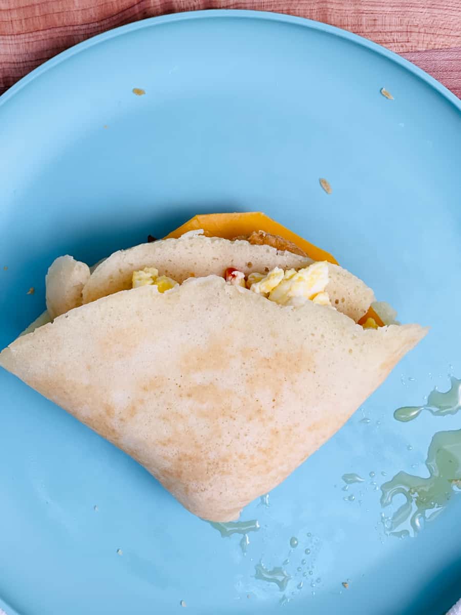 TikTok Breakfast Wrap Hack Best wrap recipe made with pancakes!