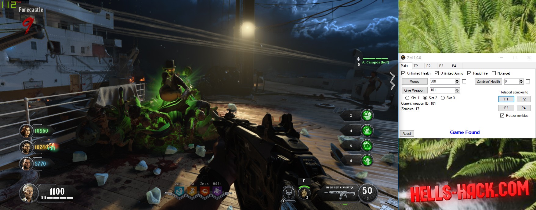 Скачать Чит на Call of Duty Black Ops 4 Zombie Trainer Unlimeted