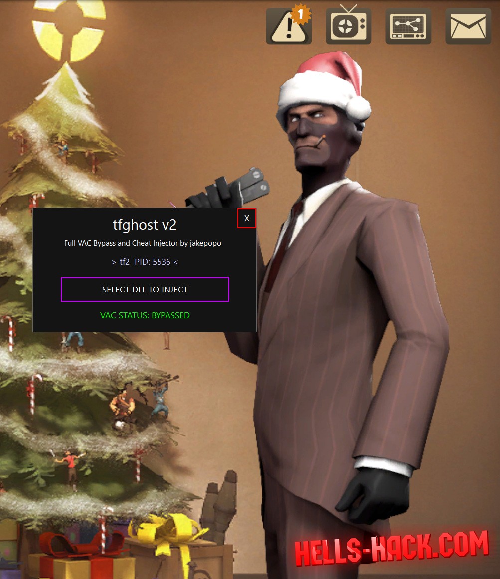 Инжектор на TF2 Team Fortress 2 2024 TF2Ghost Injector v3.1