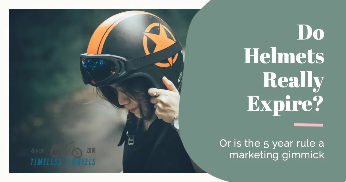 What is the 5 year rule for helmets?