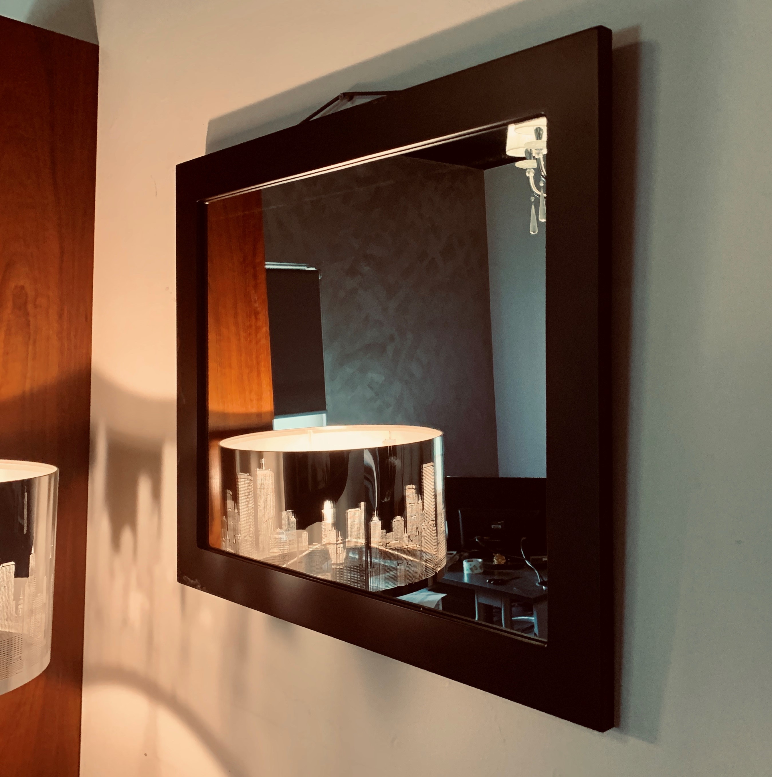 Buy Mirror with Black Timber Frame 600x750mm Online in Australia Helmex