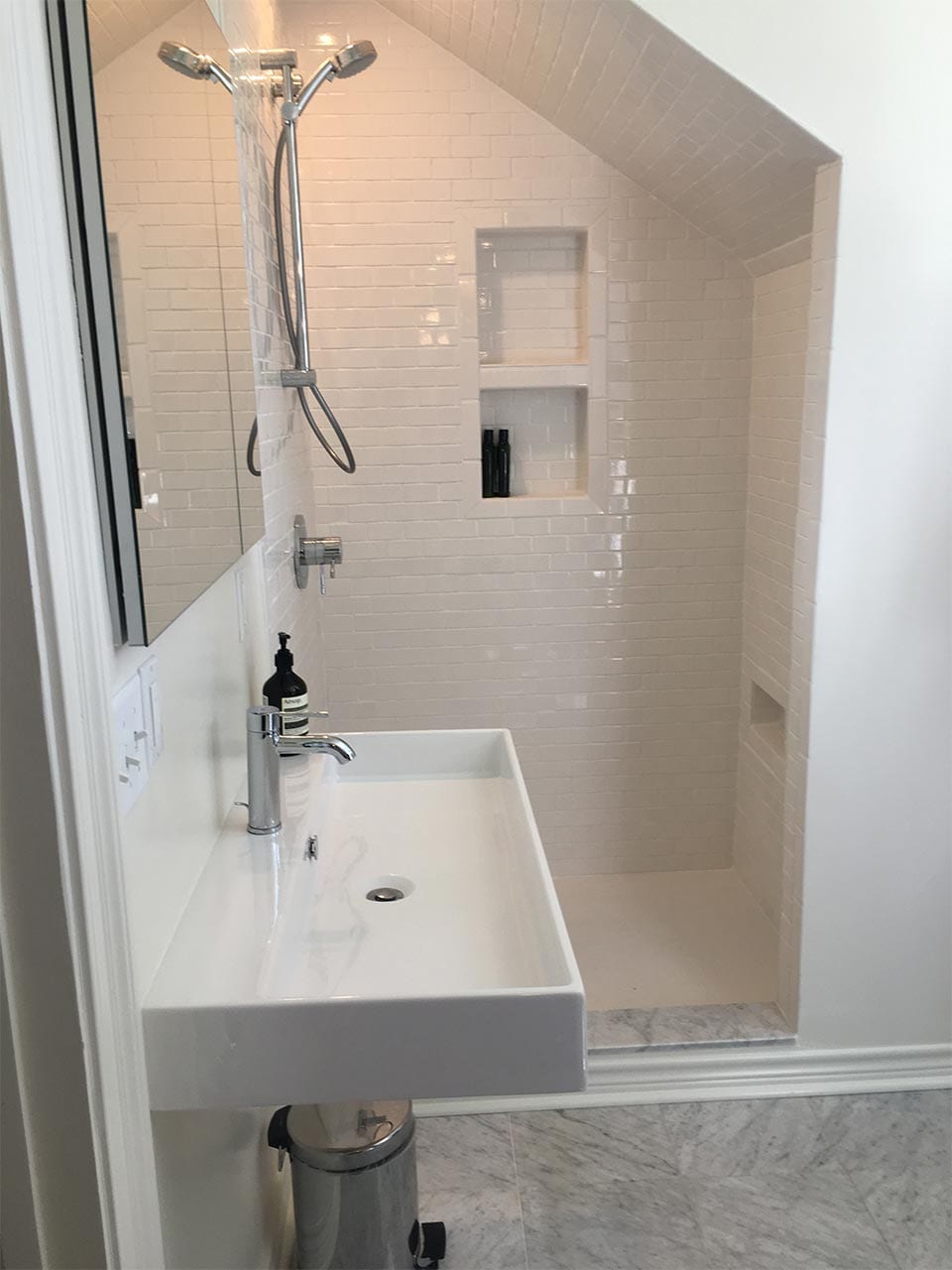 Old Covington master bath remodel Helm Paint New Orleans