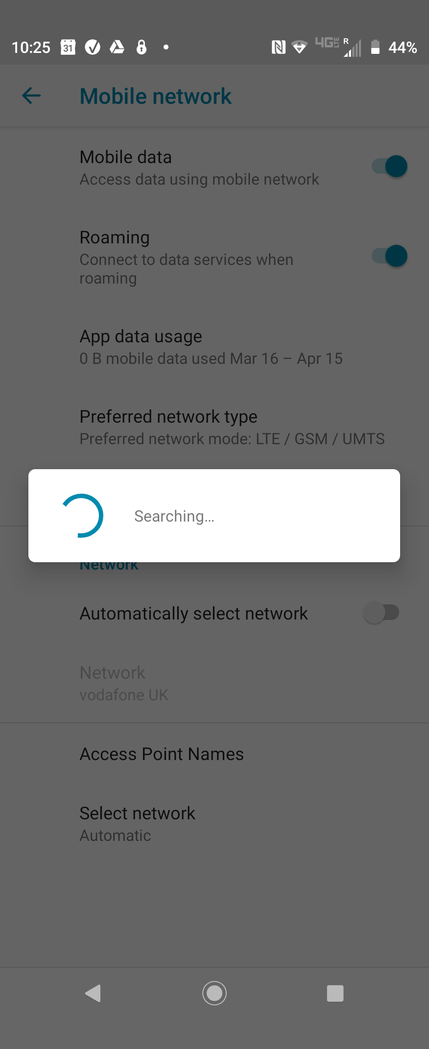 Manual Network Selection on Motorola Razr Devices Blue Islands eSIM