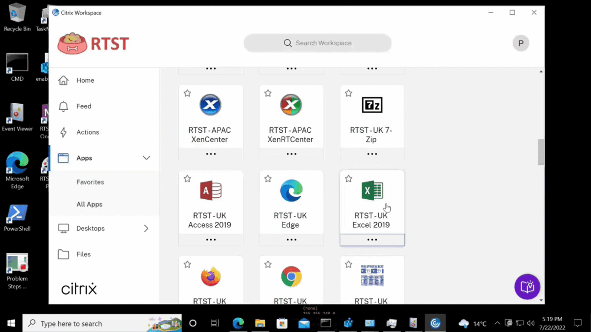 Improved virtual apps and desktops launch experience