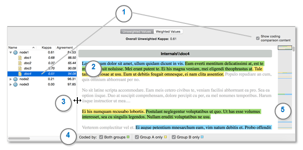 NVivo for Mac Help Run a coding comparison query