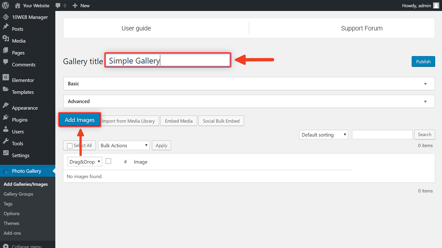 How to Create a Photo Gallery 10 Help Center