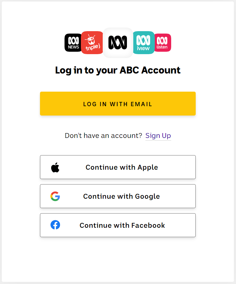 How do I log in to my ABC Account on the ABC iview website? – ABC Help