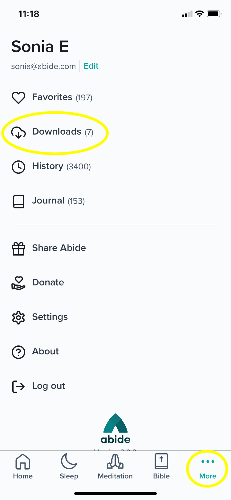 iOS Abide App Offline / Download Meditations Abide Help Center
