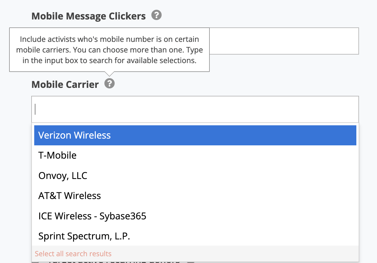 Track and target mobile message using Carrier Lookup Action Network