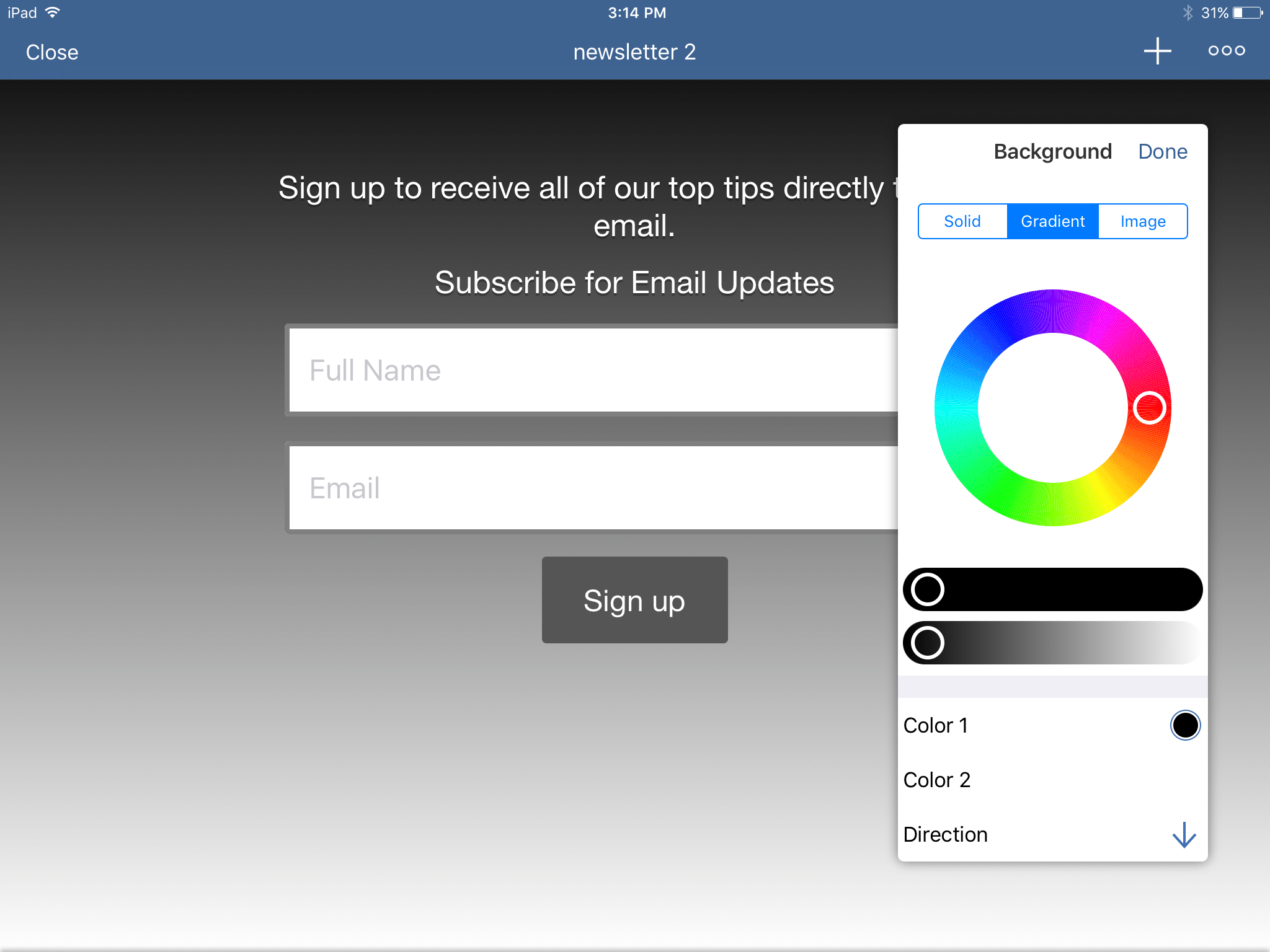 Create forms for iPad eduConverse