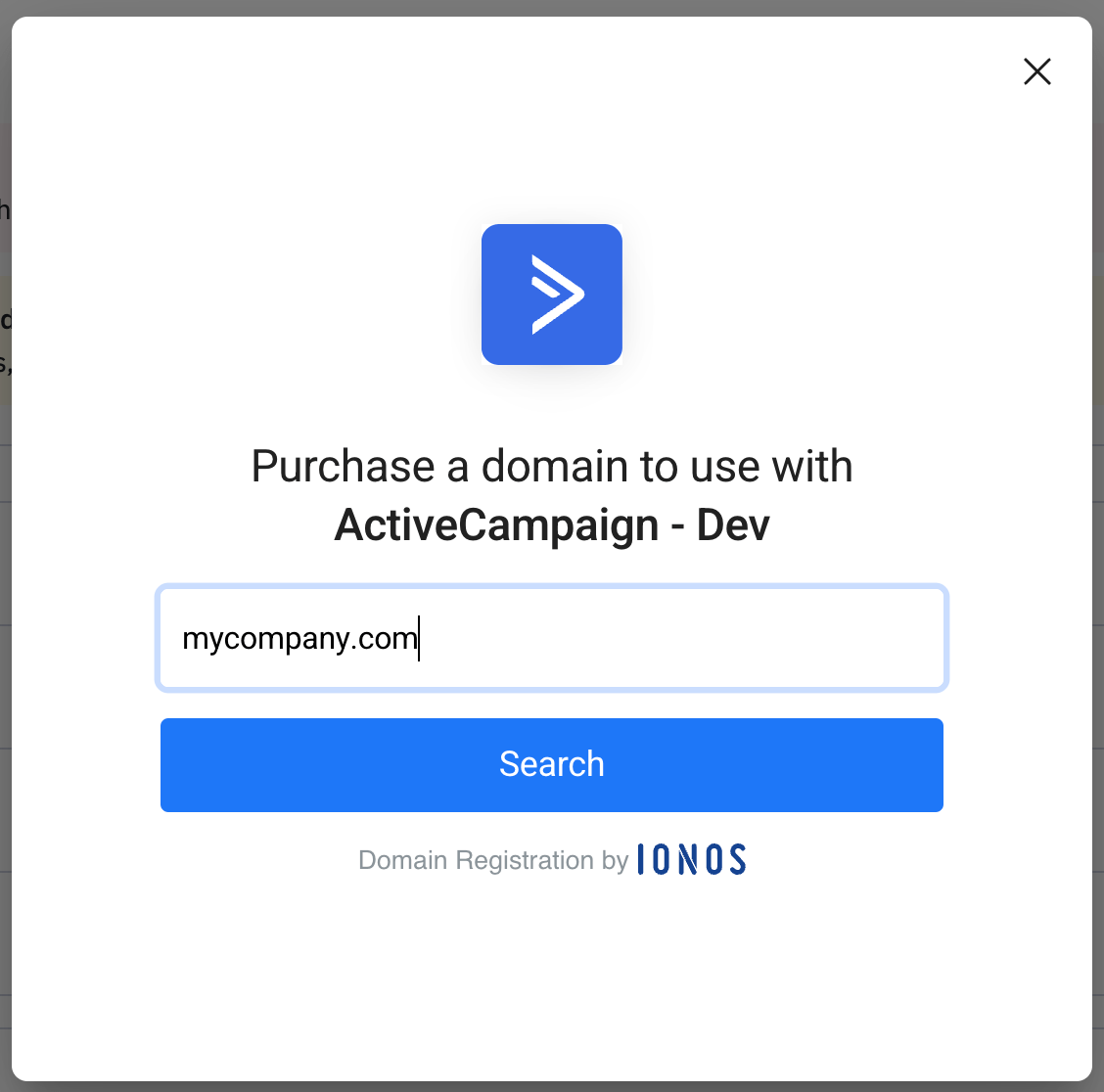 How to buy a domain with ActiveCampaign ActiveCampaign Help Center
