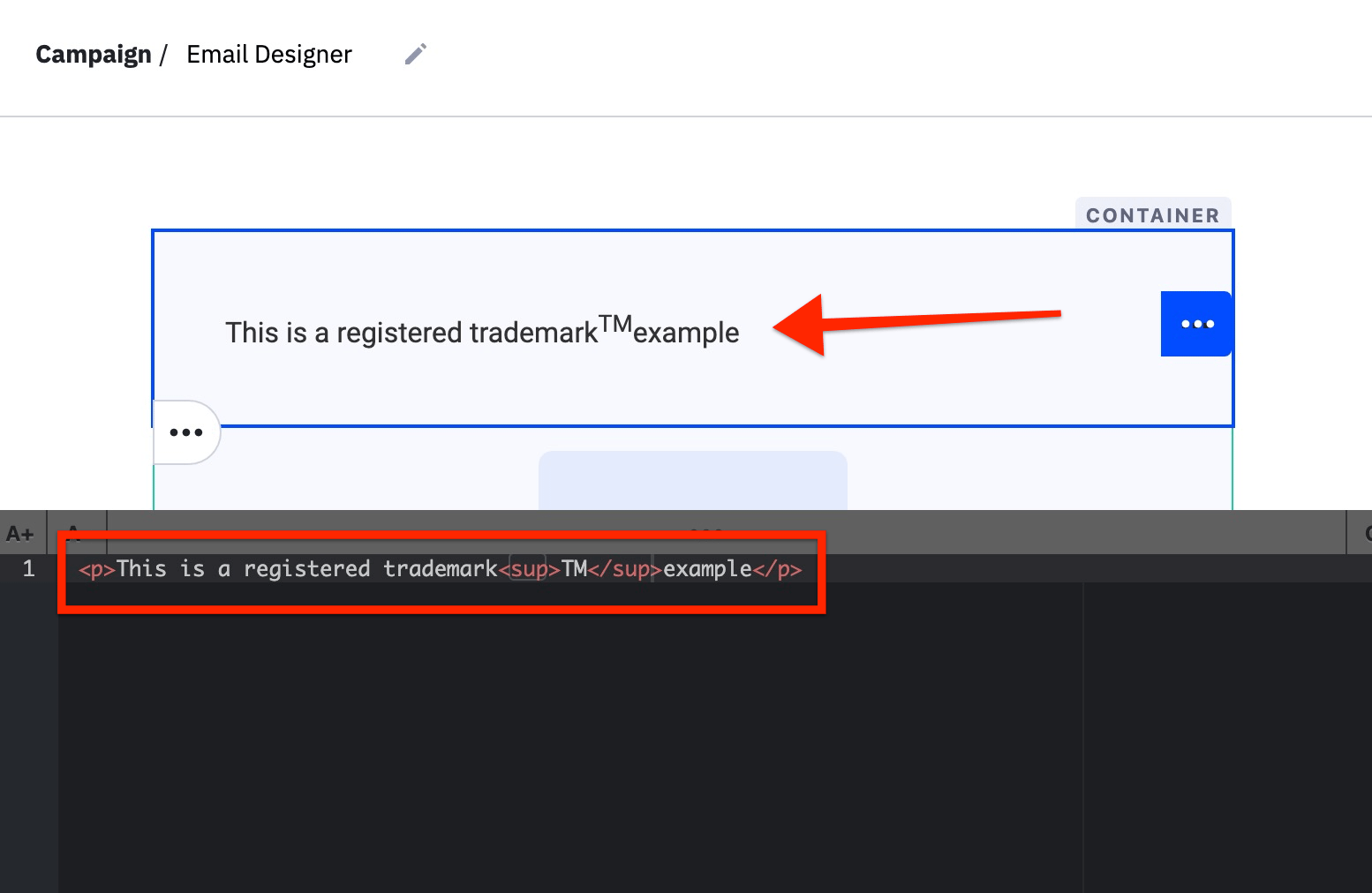How to superscript text in your email ActiveCampaign Help Center