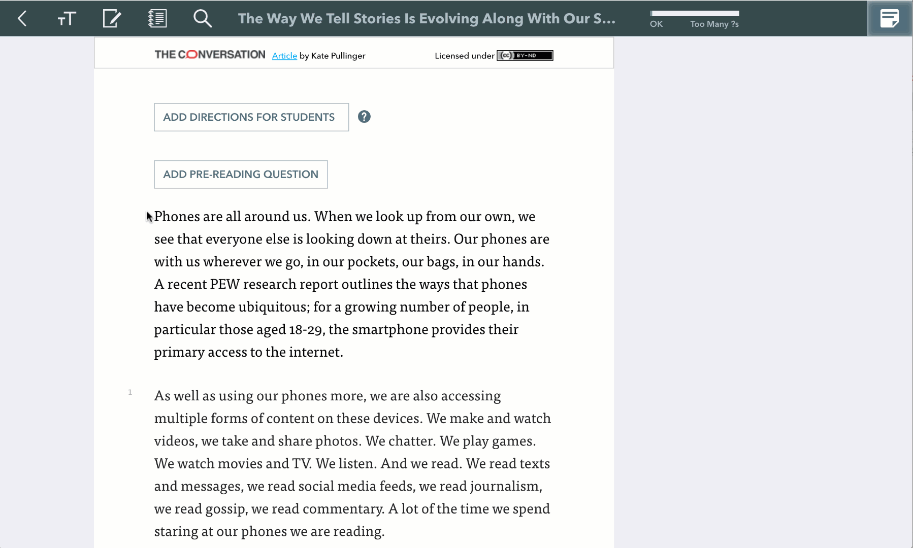 Remove text with whiteout Actively Learn