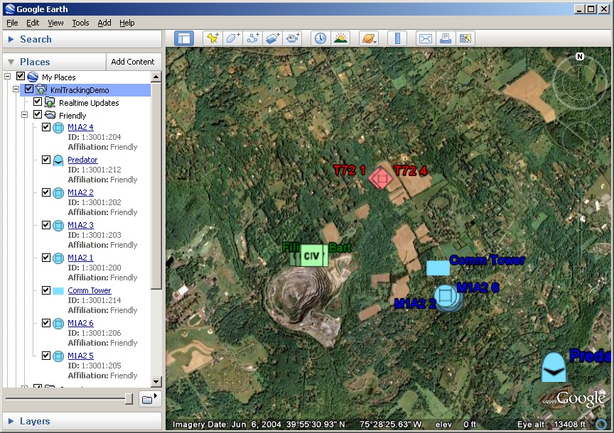 KML Tracking Demo DME Component Libraries for 2024 r1