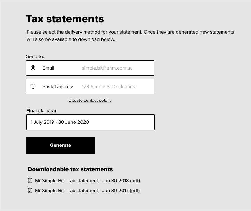 How do I request my tax statement online for FY22/23? Help ahm