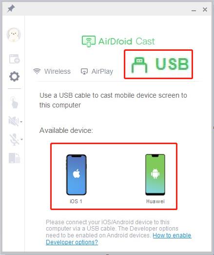 How to mirror iOS and Android screens to a PC via USB Cable 