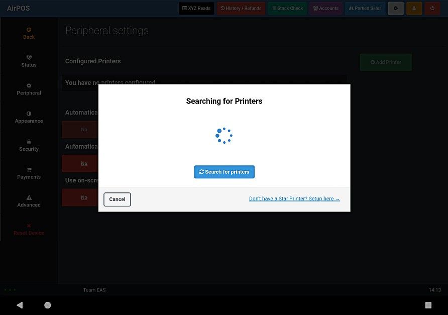 Connecting the Star TSP650ii Bluetooth Printer on Android