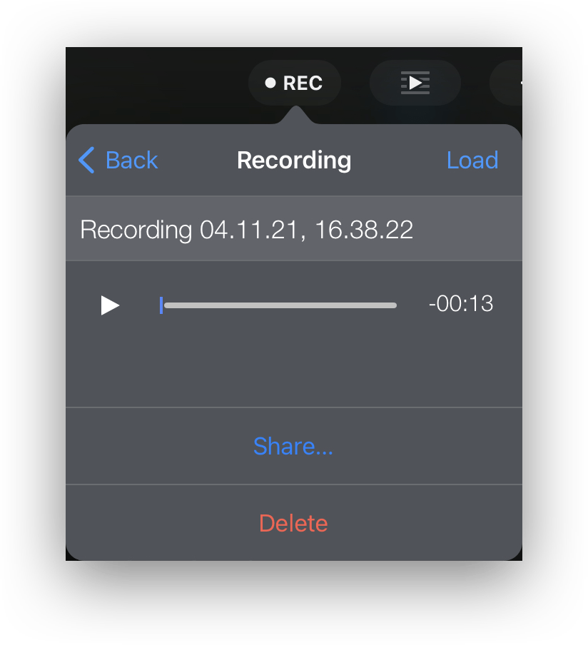 How do I record and export my mixes on djay Pro AI for iOS