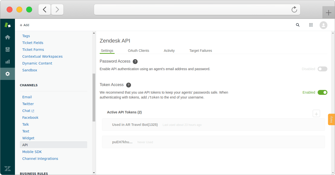 Integrating Chatbot with Zendesk