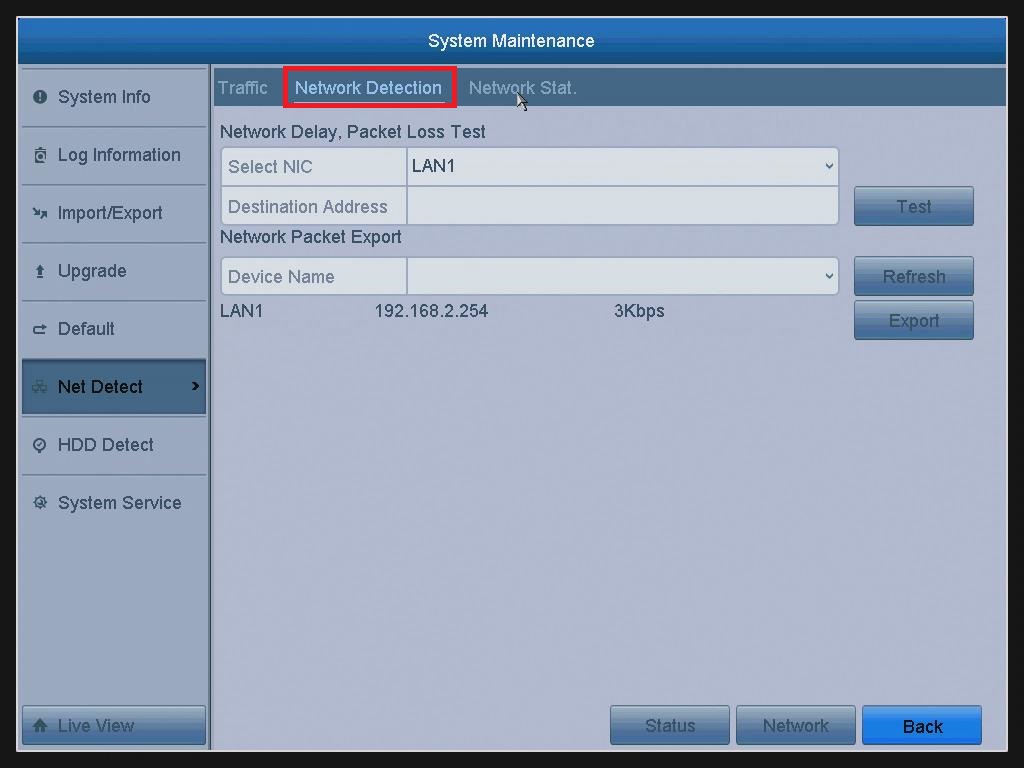 Annke Vision Testing Network Delay and Packet Loss on Annke DVR/NVR
