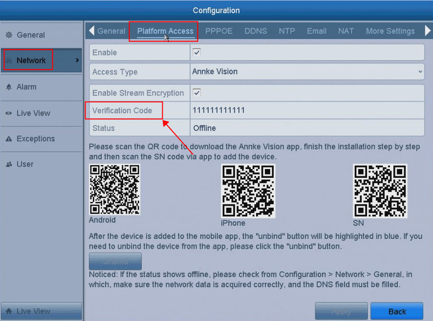 Annke VisionHow to Find The Encryption/Verification Code? ANNKE