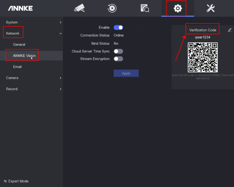 Annke VisionHow to Find The Encryption Password / Verification Code