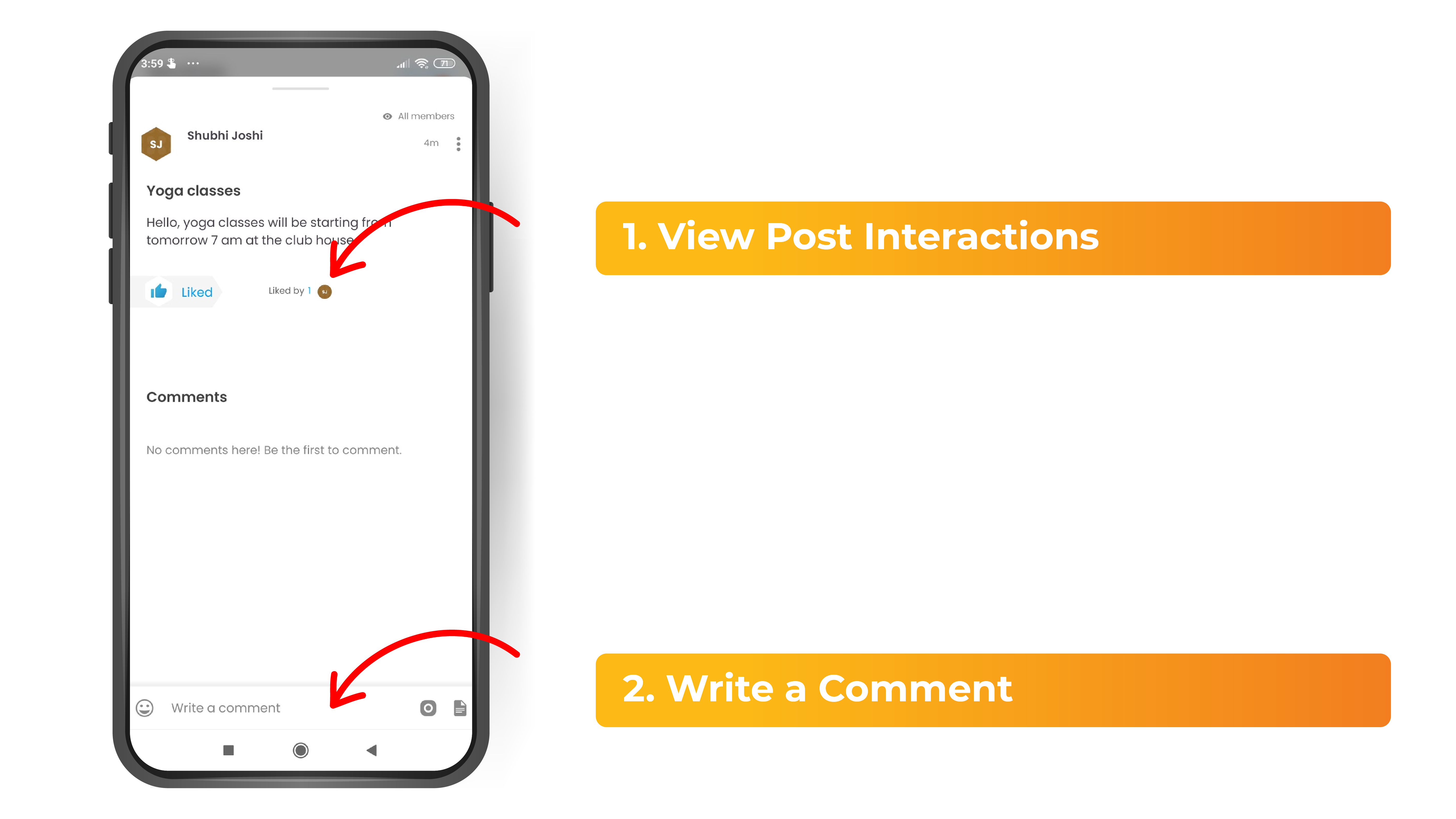 How to Create a Post in Discussion Forum on App