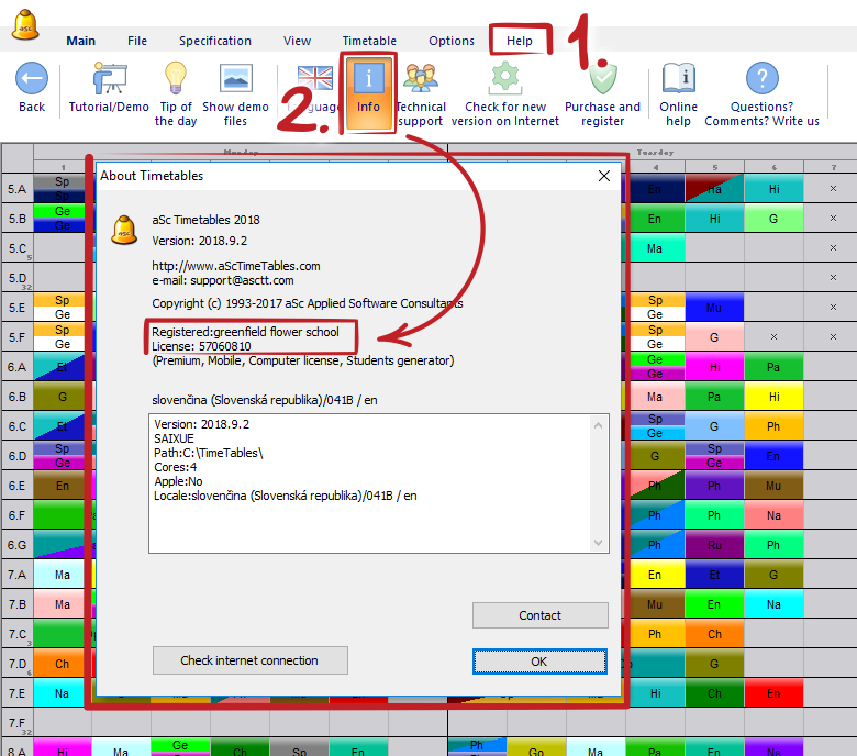 Export limited to max 10 cards/lessons aSc Timetables