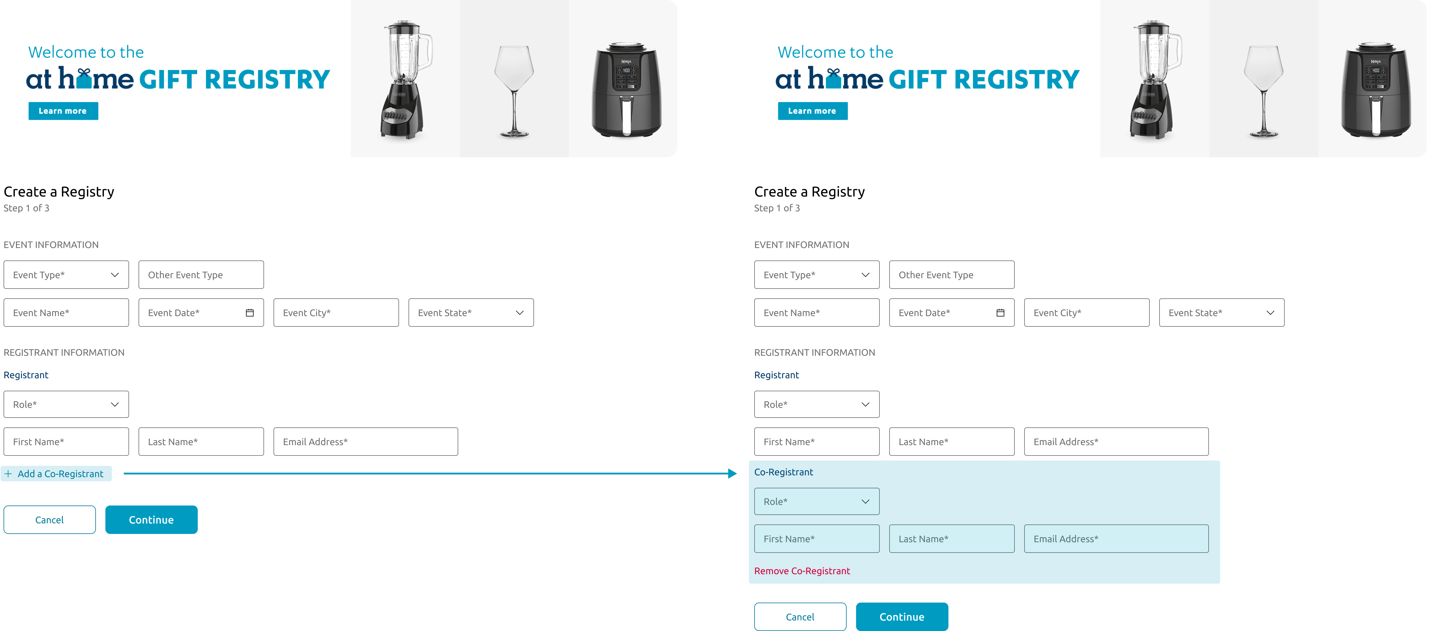 Gift Registry FAQs At Home