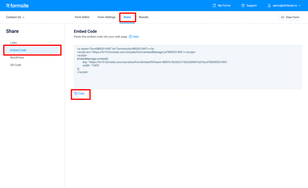 Add hidden fields to Formsite Attributer